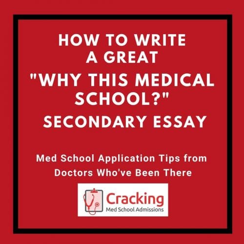 Why this medical school secondary essay example – Cracking Med School Admissions Success Tips Why this medical school secondary essay example - Cracking Med School Admissions Success Tips
