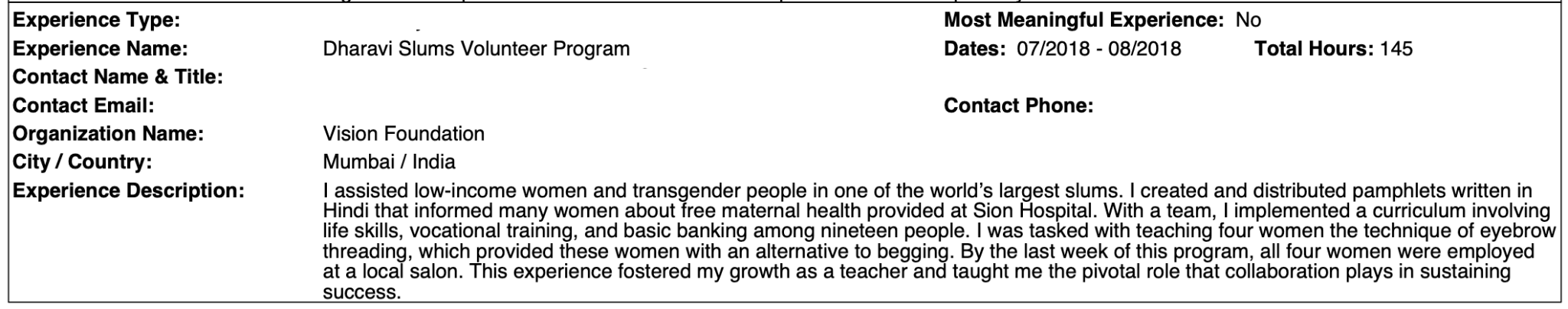 Medical School Application Teaching Example from the Cracking Med School Admissions team
