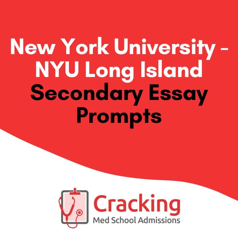 Secondary Essay Prompts - NYU Long Island Secondary Prompts and Tips