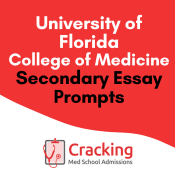 USF Morsani Medical School Secondary Application Essay Prompts